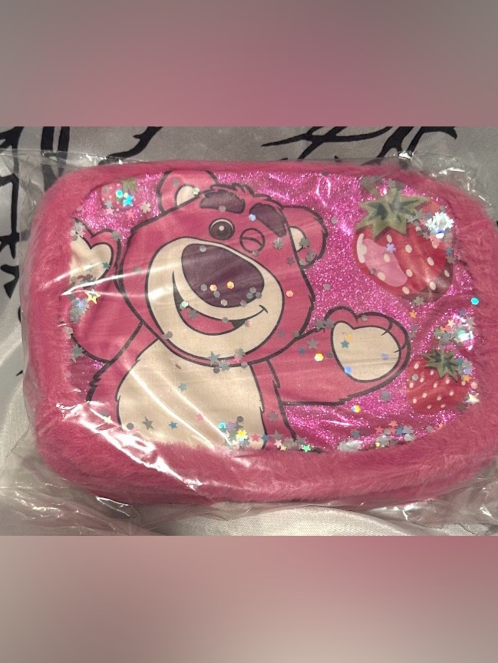 Toy Story’s Lotso Disney Pixar Pencil Case/Storage Case. NWT